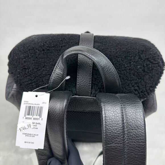 Coach Warner Backpack In Signature Canvas Leather Charcoal/Black NWT CY781 $750 - Picture 12 of 12